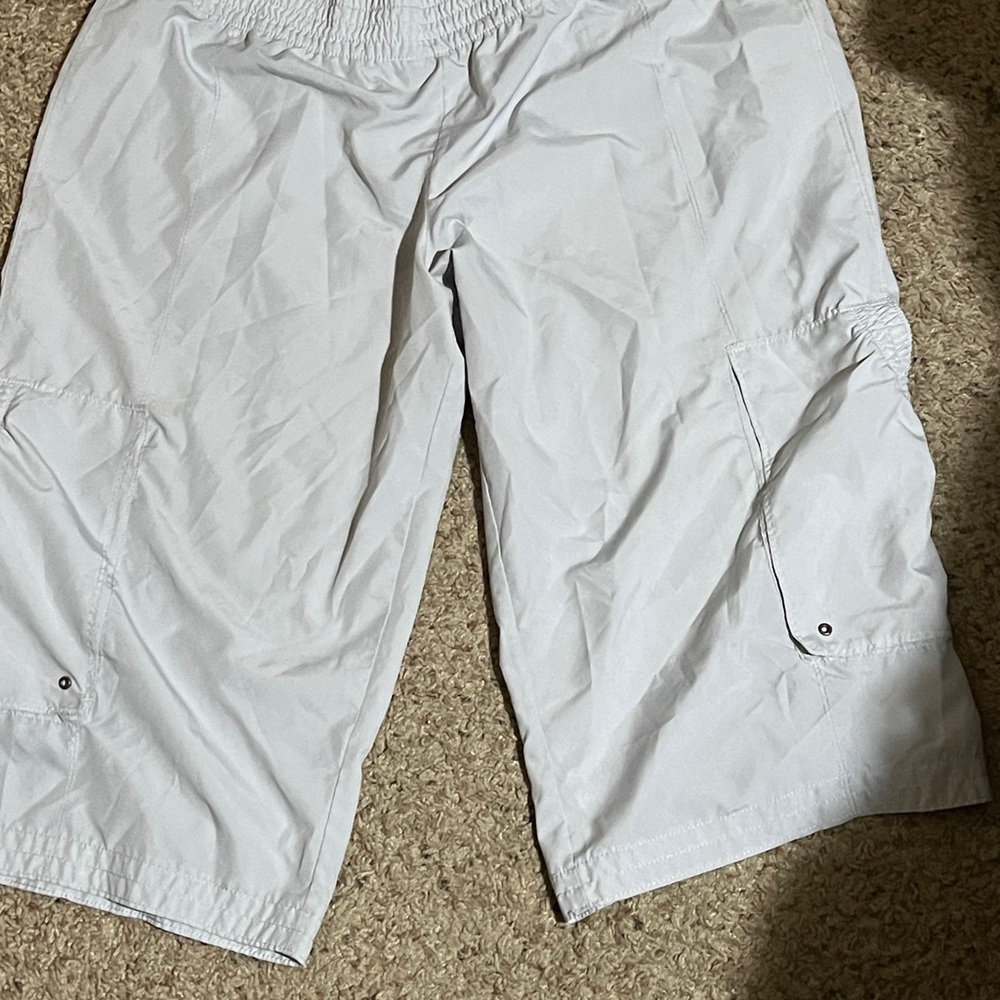 Nike White Athletic Cargo Shorts